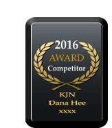 2016 AWARD  Competitor KJN Dana Hee xxxx KJN Dana Hee xxxx